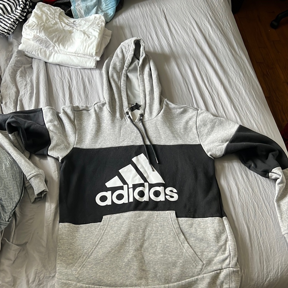 adidas mens pullover hoodie